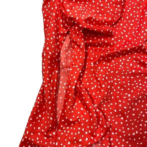ASOS DESIGN short sleeve  tea blouse in splodge print sz 12 nwt - Picture 7 of 7